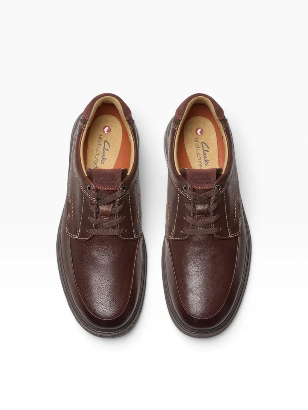 New Clarks Unstructured Bailey Lace Oxford Genuine Leather Lace-Up Comfort